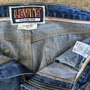 Levi’s 527 low boot cut jeans.